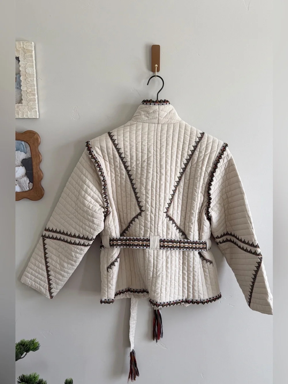 Magaschoni Cotton Quilted Tie Jacket - Picture 11 of 11